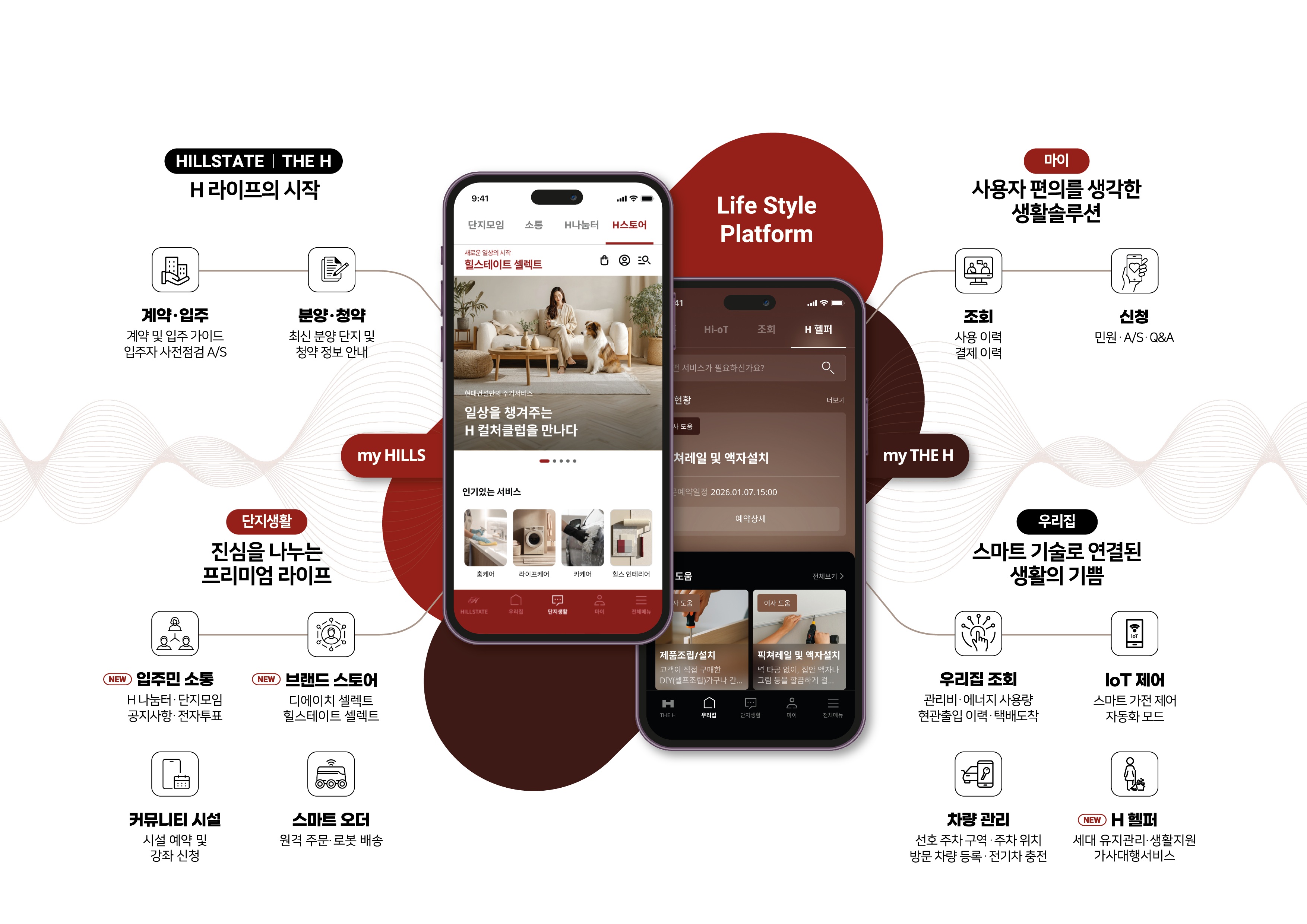 현대건설, 통합 주거 플랫폼 ‘마이 힐스·마이 디에이치’ 2.0 공개 이미지